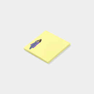 Sunshine Glory - Handgemaakte Zwarte Digitale Kuns Post-it® Notes