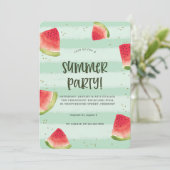 Sunshine & Good Vibes Summer Party Invitation Kaart (Staand voorkant)