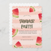 Sunshine & Good Vibes Summer Party Invitation Kaart (Voorkant / Achterkant)