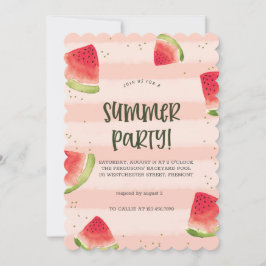 Sunshine & Good Vibes Summer Party Invitation Kaart