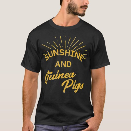 Sunshine Guinea Pigs Retro Pet Rodent Gift T-shirt (Voorkant)