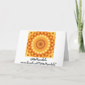 Sunshine & Happiness Mandala Card Kaart (Achterkant)