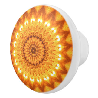 Sunshine & Happiness Mandala Decorative Pull Knob Keramische Knop