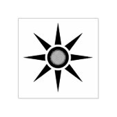 Sunshine Happy and Cheerful Large Southwest Sun Rubberstempel (Afrduk)