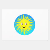 Sunshine Happy Face Inpakpapier Vel (Voorkant 2)
