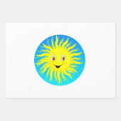Sunshine Happy Face Inpakpapier Vel (Voorkant)