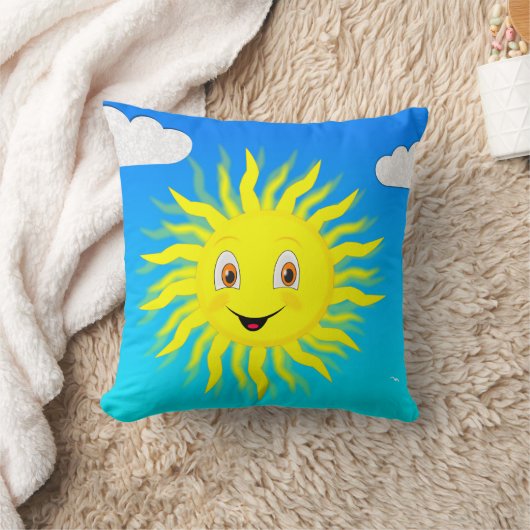 Sunshine Happy Face Kussen (Deken)