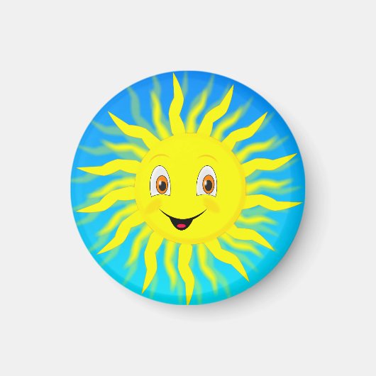 Sunshine Happy Face Magneet (Voorkant)