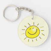 Sunshine Happy Face Sleutelhanger (Voorkant)