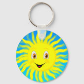 Sunshine Happy Face Sleutelhanger (Achterkant)