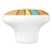 Sunshine Happy Sun Hippie Retro Cute Kinderen Keramische Knop (Zijkant)