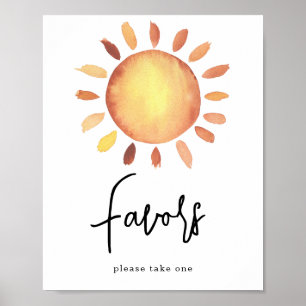 Sunshine Hartelijk dank / Poster van Favors