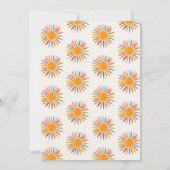 Sunshine Here Comes The Son Boy Baby shower Kaart (Achterkant)