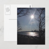 Sunshine Hudson Riverside Park New York City Briefkaart (Voorkant / Achterkant)