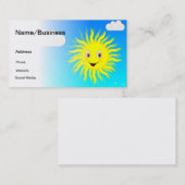 Sunshine in Blue Sky Visitekaartje (Voorkant / Achterkant)