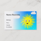 Sunshine in Blue Sky Visitekaartje (Voorkant)