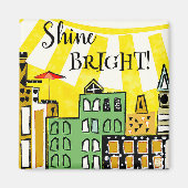 SUNSHINE IN DE STAD Magnet (Voorkant)