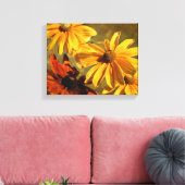 Sunshine in mijn Garden Canvas Print (Insitu (Woonkamer))