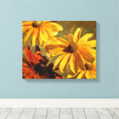 Sunshine in mijn Garden Canvas Print (Insitu (Houten vloer))