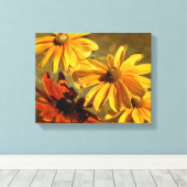 Sunshine in mijn Garden Canvas Print (Insitu (Houten vloer))