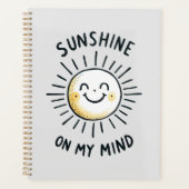 Sunshine in mijn gedachten planner (Voorkant)