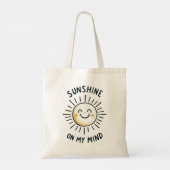 Sunshine in mijn gedachten tote bag (Achterkant)