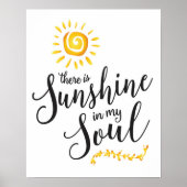 Sunshine in mijn Soul Art Print (Voorkant)