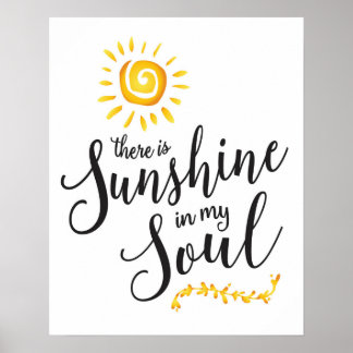 Sunshine in mijn Soul Art Print