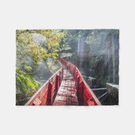 Sunshine in Termas Geometricas, Conaripe, Chil Fleece Deken