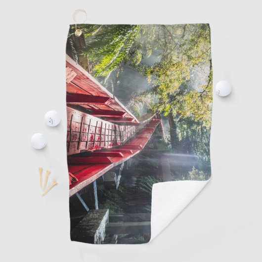 Sunshine in Termas Geometricas, Conaripe, Chil Golfhanddoek (Insitu)