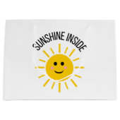 Sunshine Inside Gift Bag Groot Cadeauzakje (Voorkant)