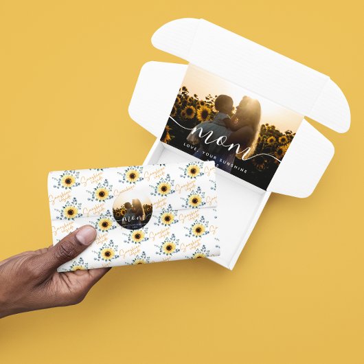 Sunshine Inside Sunflower Weefpapier Tissuepapier