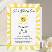 Sunshine Invitation Kids Birthday Party Card Kaart