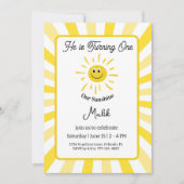 Sunshine Invitation Kids Birthday Party Card Kaart (Voorkant)