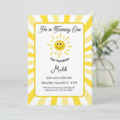 Sunshine Invitation Kids Birthday Party Card Kaart (Staand voorkant)
