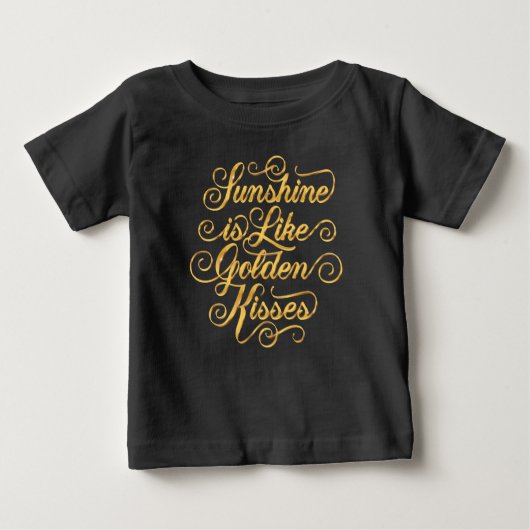 Sunshine is net als Golden Kisses Black Baby Top (Voorkant)