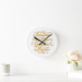 Sunshine is net als Golden Kisses Wall Clock Ronde Klok (Huis)