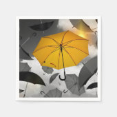 Sunshine is onderweg, paraplu avalanche servet (Voorkant)