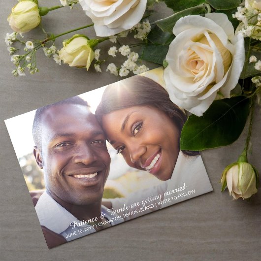 Sunshine Joy Foto Bruiloft Save the Date Kaart