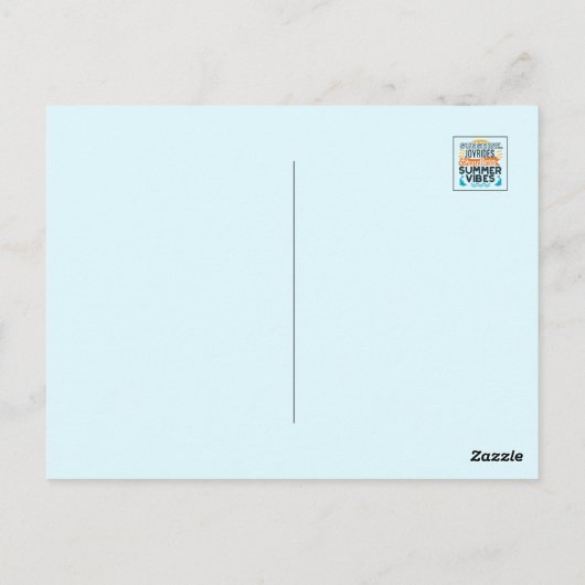 Sunshine & Joyrides - Eindeloze zomer vibes citaat Briefkaart (Achterkant)