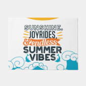 Sunshine & Joyrides - Eindeloze zomer vibes citaat Deurmat (Voorkant)