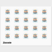 Sunshine & Joyrides - Eindeloze zomer vibes citaat Ronde Sticker (Vel)