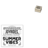 Sunshine & Joyrides - Eindeloze zomer vibes citaat Rubberstempel (Gestempeld)