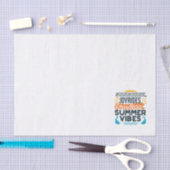 Sunshine & Joyrides - Eindeloze zomer vibes citaat Tissuepapier (Craft)