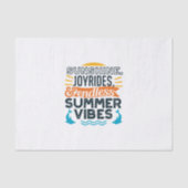 Sunshine & Joyrides - Eindeloze zomer vibes citaat Tissuepapier (Voorkant)