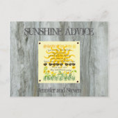 Sunshine | Kaart advies Vrijgezellenfeest (Achterkant)