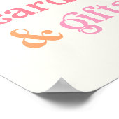 Sunshine Kaarten & Geschenken Teken Poster (Hoek)