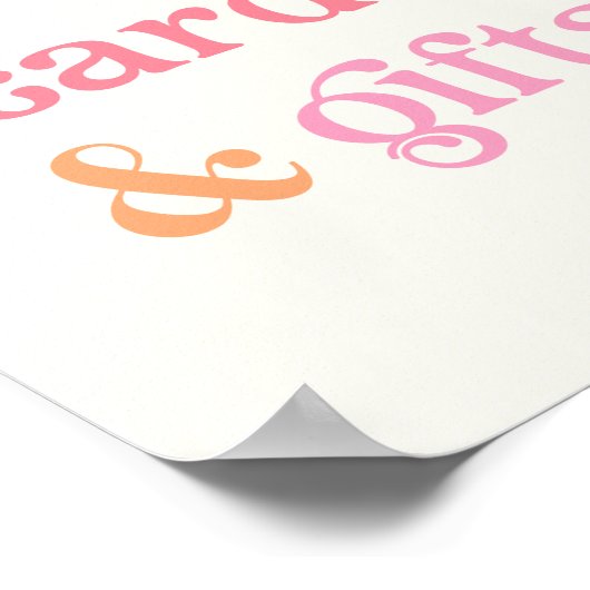 Sunshine Kaarten & Geschenken Teken Poster (Hoek)