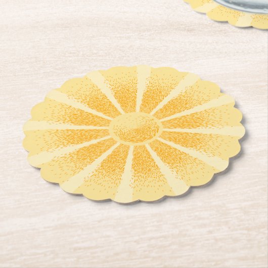 Sunshine Kartonnen Onderzetters (Gekanteld)