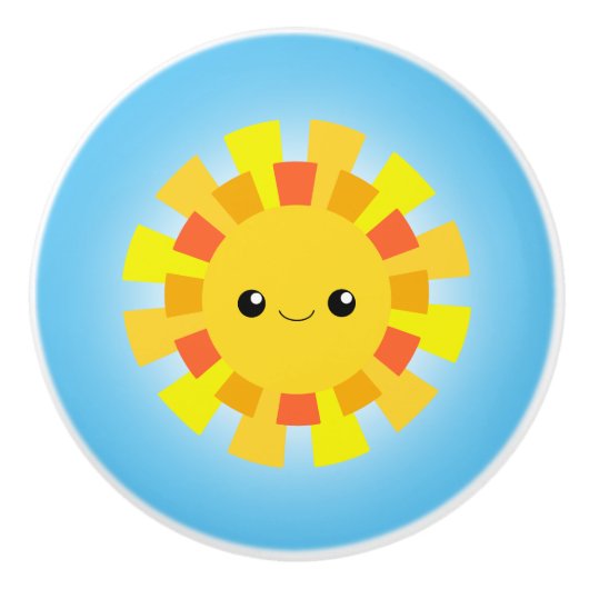 Sunshine Keramische Knop (Voorkant)